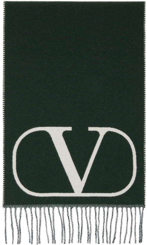 Photo: Valentino Garavani Green & Off-White VLogo Scarf