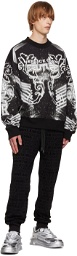 Versace Jeans Couture Black Galaxy Sweatshirt