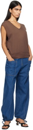 Gil Rodriguez Brown Billie Oversized Tank Top
