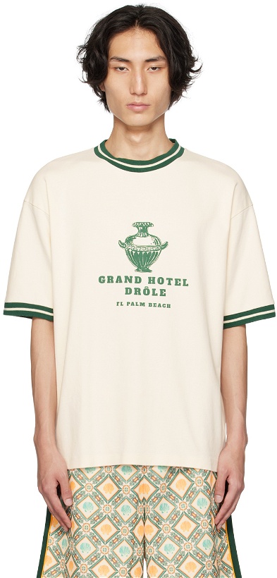 Photo: Drôle De Monsieur Off-White 'Le T-Shirt Hôtel Drôle' T-Shirt