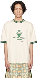 Drôle De Monsieur Off-White 'Le T-Shirt Hôtel Drôle' T-Shirt