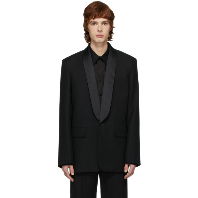 Balenciaga Black Seamless Tuxedo Blazer Balenciaga