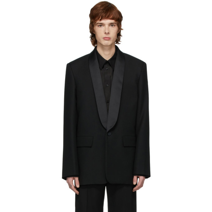 Photo: Balenciaga Black Seamless Tuxedo Blazer