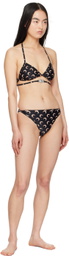 Marine Serre Black Active Bikini
