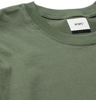 WTAPS - Logo-Print Cotton-Jersey T-Shirt - Green