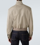 McQueen Logo cotton gabardine jacket