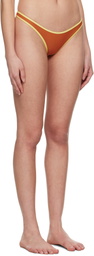 Miaou Orange & Yellow Jo Bikini Bottom