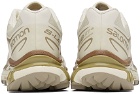 Salomon Off-White & Khaki XT-6 Sneakers