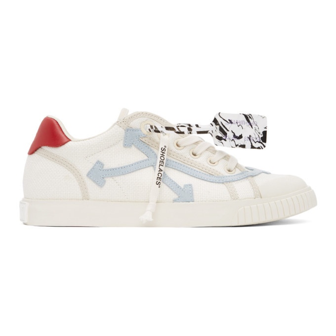 Photo: Off-White Off-White and Blue New Vulcanized Low Sneakers
