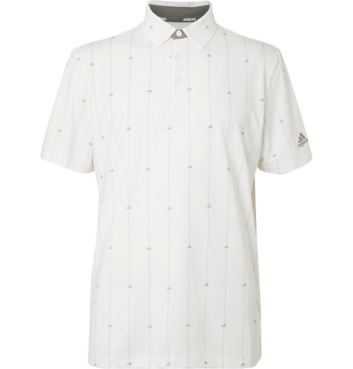 Photo: Adidas Golf - Ultimate365 Logo-Print Stretch-Jersey Golf Polo Shirt - White