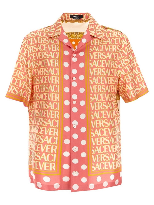Photo: Versace All Over Logo Informal Shirt