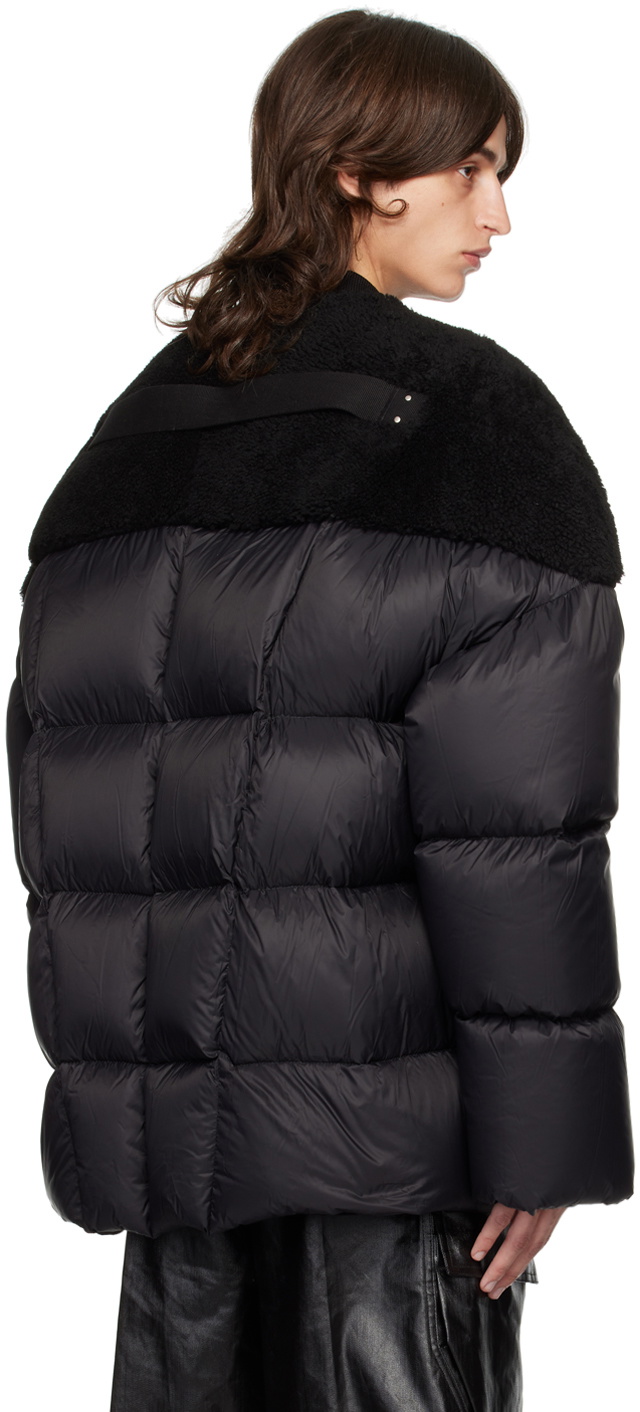 Rick Owens Black Porterville Flight Shearling DownJacket Rick Owens