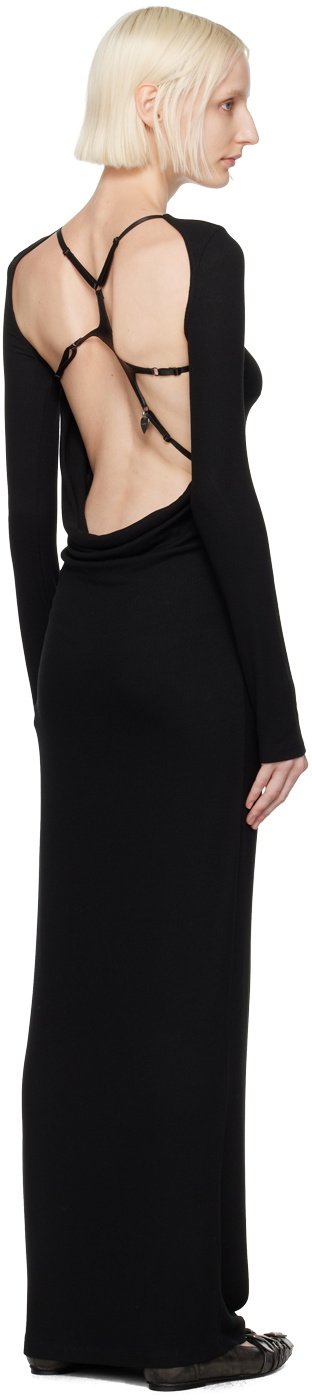 Acne Studios Black Harness Maxi Dress Acne Studios