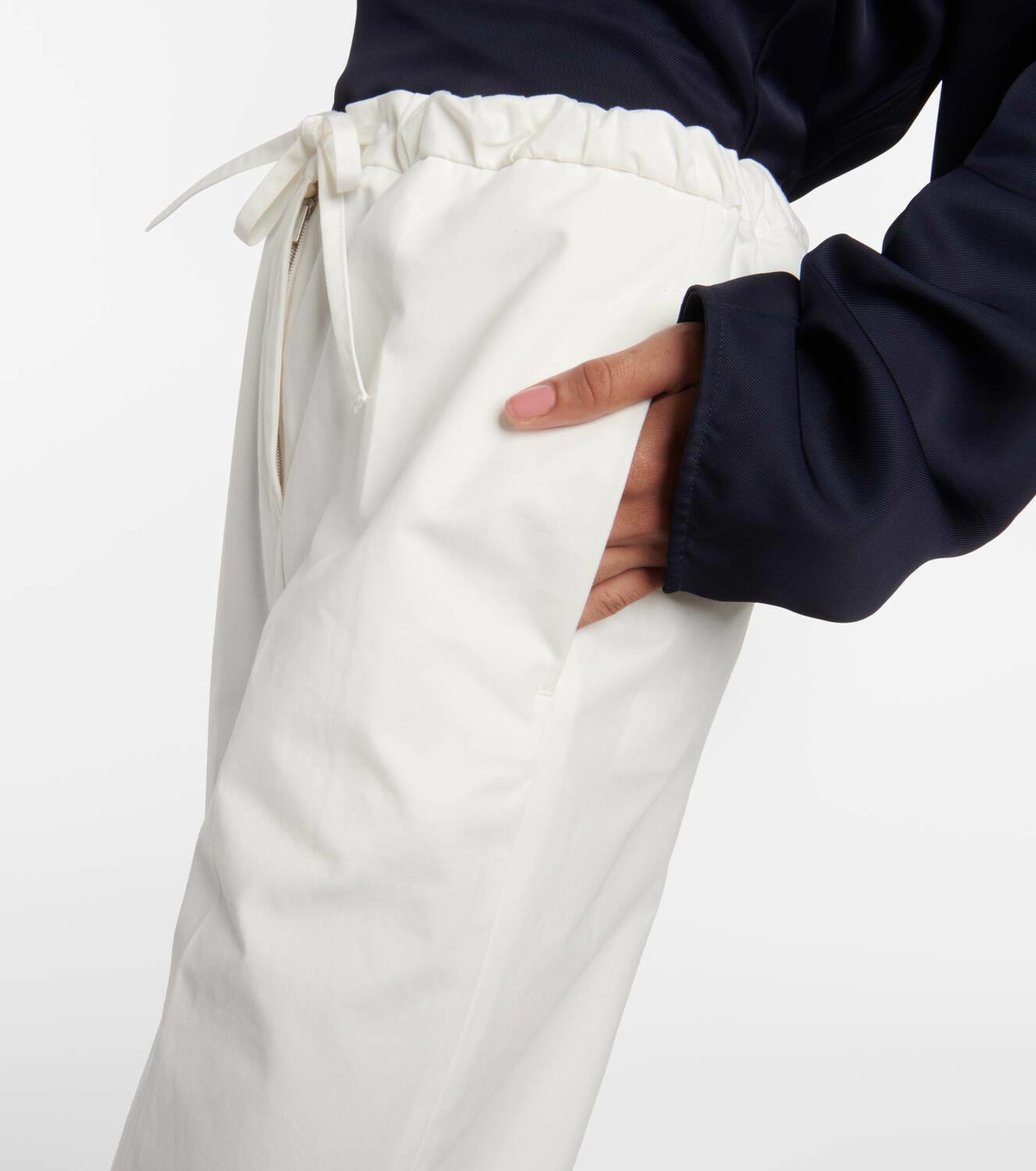 【Jil Sander】 Croppedコットンストレートパンツ Jil Sander Cropped cotton straight pants Jil Sander