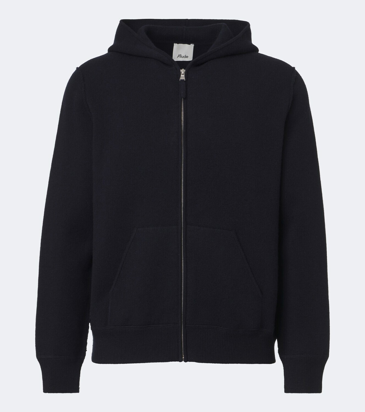 Allude Hooded wool and cashmere jacket