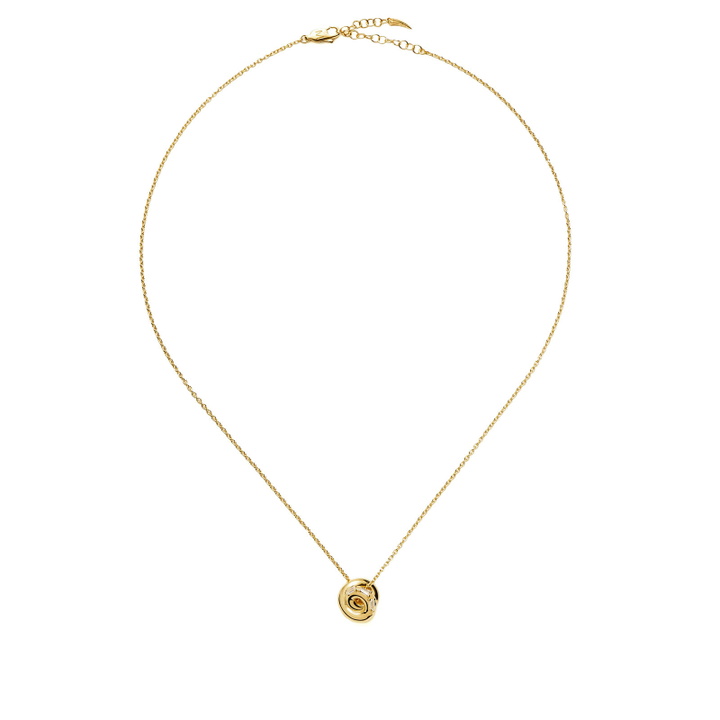 Photo: Missoma Women's x Lucy Williams Pave Knot Pendant Necklace in Gold 