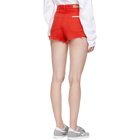 Grlfrnd Red Denim Cindy Shorts