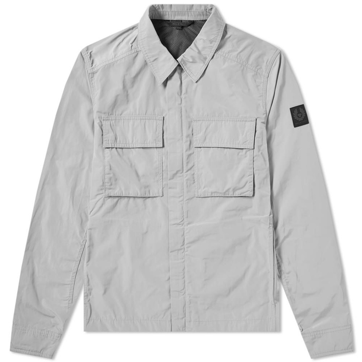 Photo: Belstaff Ollerton Zip Nylon Overshirt Moonshine