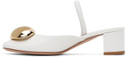 Gianvito Rossi White Sphera 45 Heels