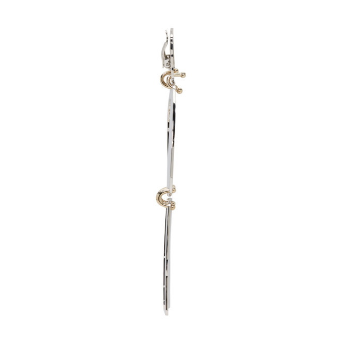 Proenza Schouler Silver Medium Hammered Earrings Proenza Schouler