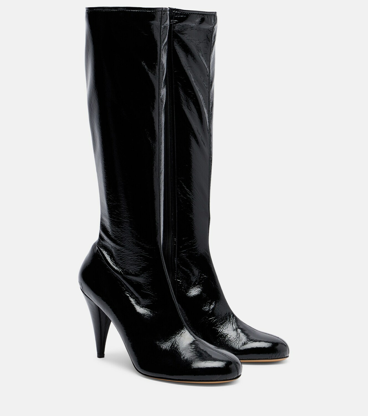 Le Monde Béryl x Kim Sion Madison 95 patent leather knee-high boots