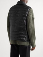 Moncler - Delpy Slim-Fit Quilted Nylon-Ripstop and Stretch-Jersey Down Gilet - Black