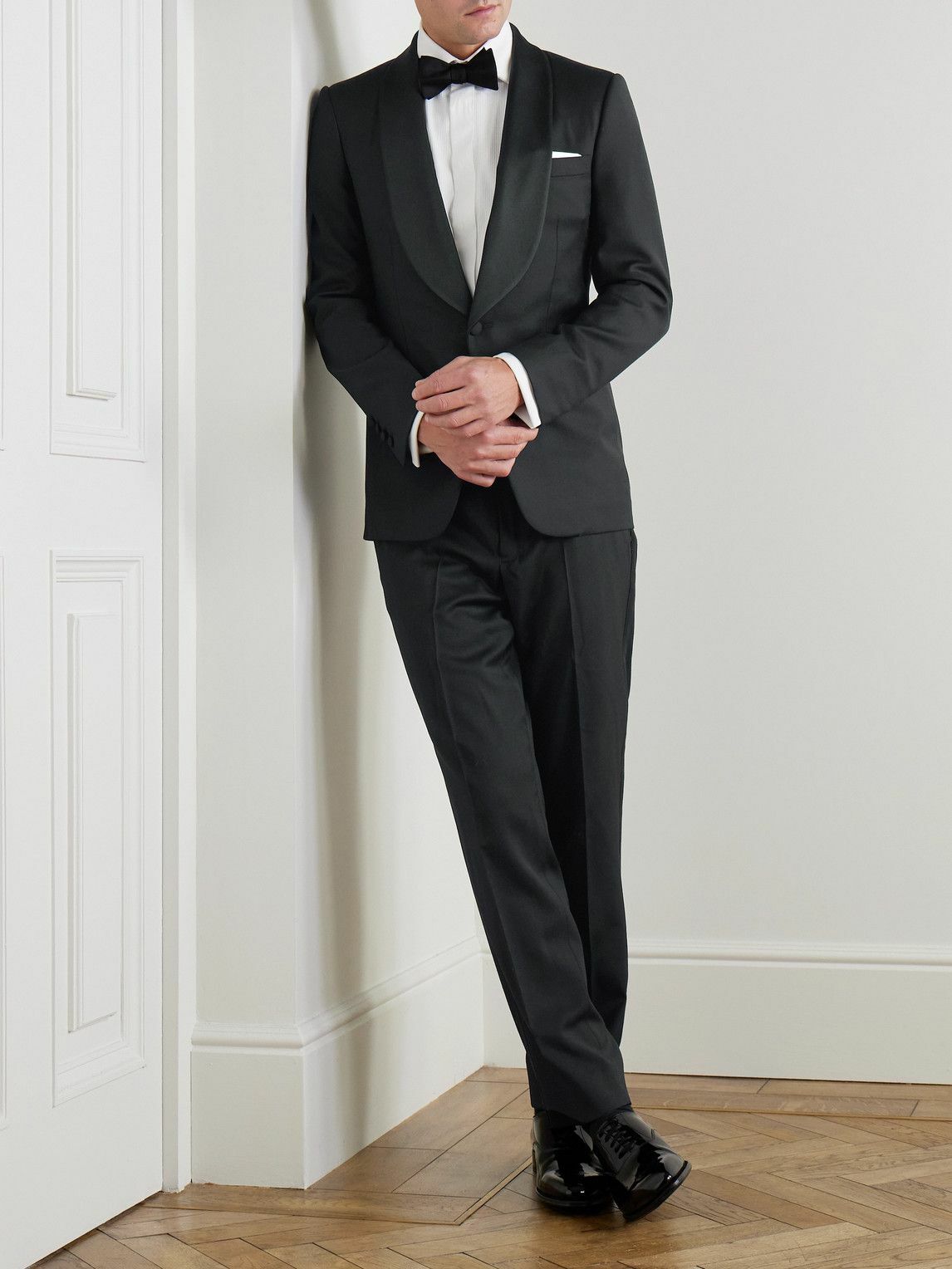 Kingsman - Shawl-Collar Wool Tuxedo Jacket - Black
