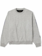 KAPITAL - Patchwork Cotton-Jersey and Cotton and Linen-Blend Sweatshirt - Gray