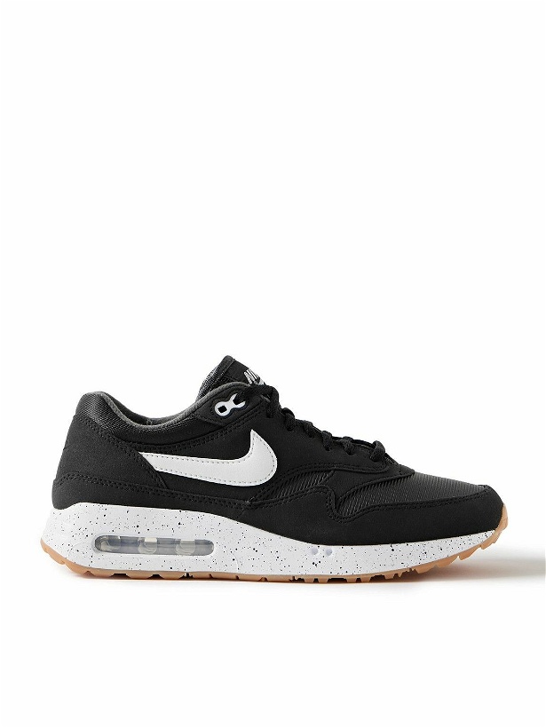 Photo: Nike Golf - Air Max 1 ’86 OG G Suede, Leather and Mesh Golf Sneakers - Black