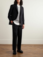 Auralee - Slim-Fit Straight-Leg Pleated Wool Suit Trousers - Black