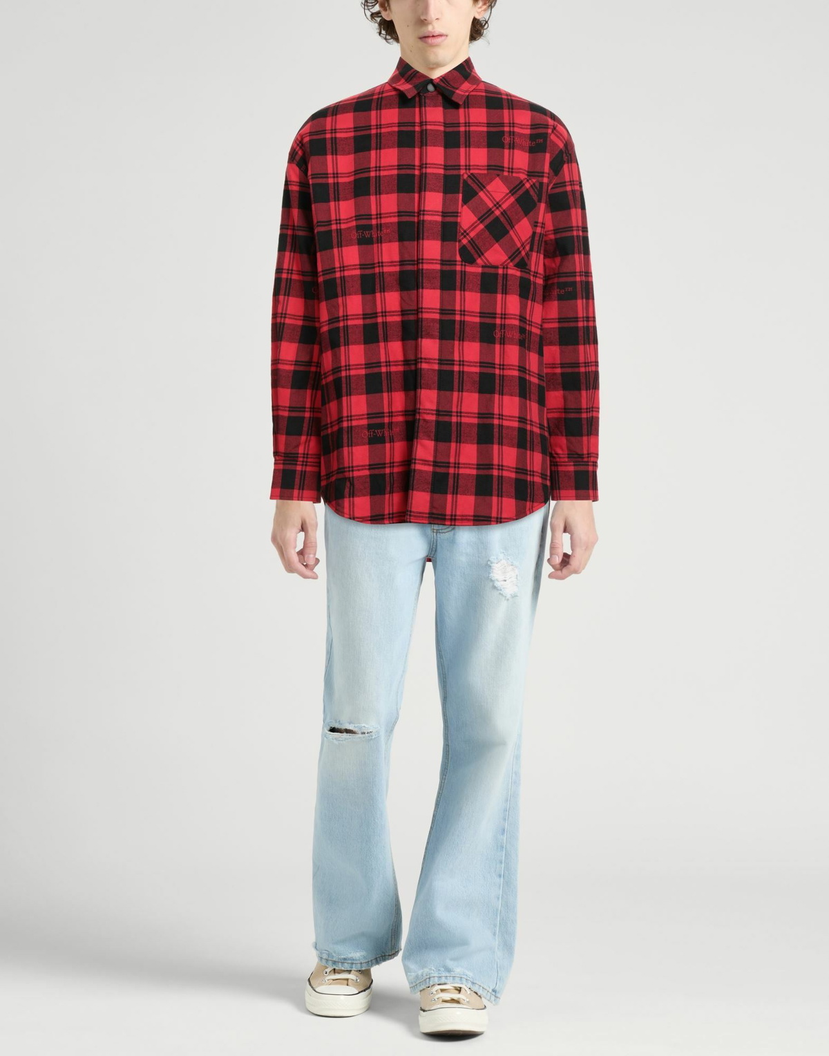 Off-white Mens Shirt in Red