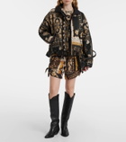 Marant Etoile Granger printed cotton bomber jacket