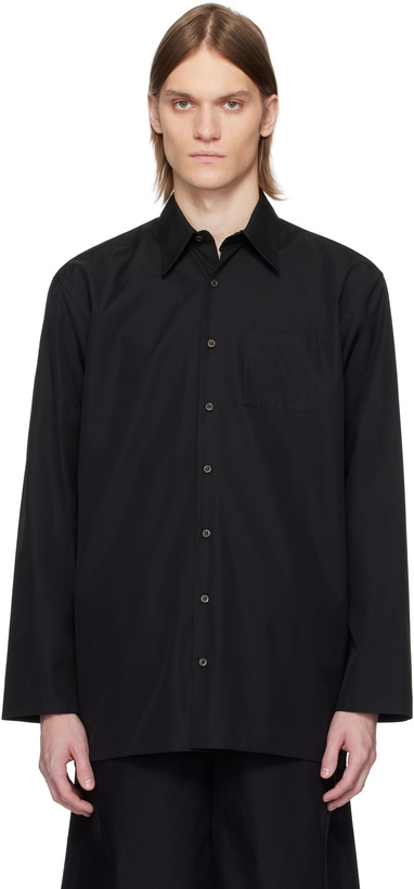 Photo: Rier Black Popeline Cotton Shirt
