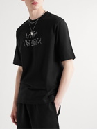 Off-White - Neen Embellished Cotton-Jersey T-Shirt - Black