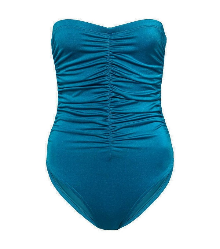 Photo: Karla Colletto Ruched strapless swimsuit