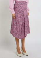 Isabel Marant Cacia Floral-print Woven Midi Skirt Pink