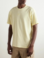 Nike - NSW Logo-Embroidered Cotton-Jersey T-Shirt - Yellow