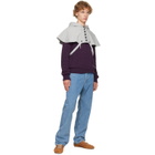 Dries Van Noten Gray Cape Hoodie