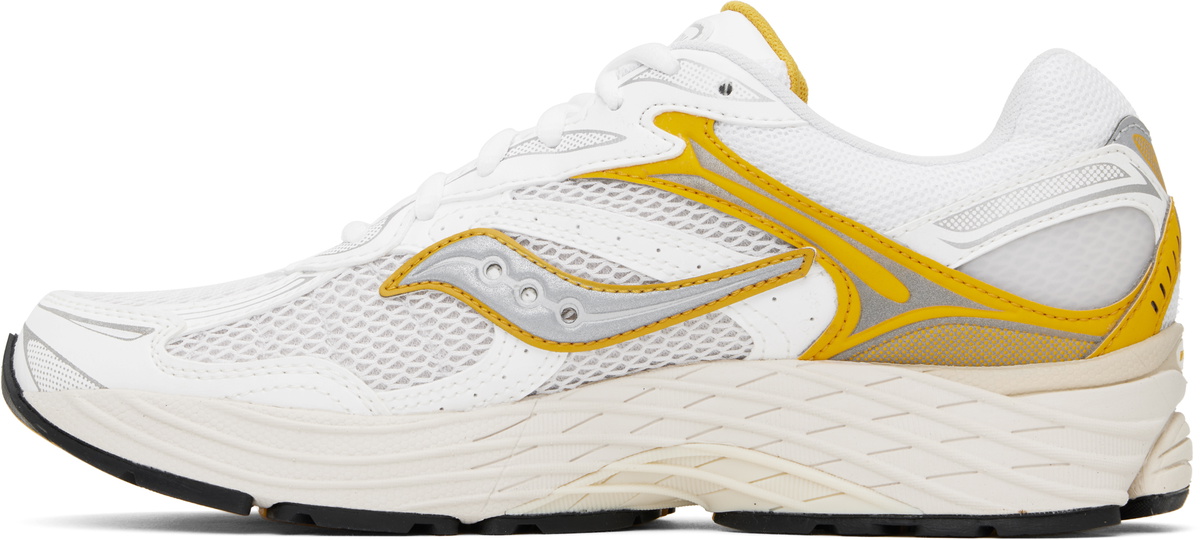 Saucony White & Yellow ProGrid Omni 9 TMY Sneakers