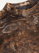 Monitaly - Tie-Dyed Cotton-Jersey Sweatshirt - Brown
