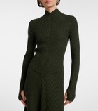 Victoria Beckham Ribbed-knit wool turtleneck sweater