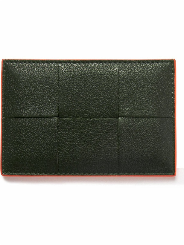 Photo: Bottega Veneta - Cassette Intrecciato Full-Grain Leather Cardholder - Black