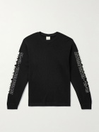 Aimé Leon Dore - Logo-Print Waffle-Knit Cotton T-Shirt - Black