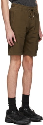 C.P. Company Khaki Light Fleece Cargo Shorts