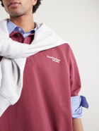 Acne Studios - Egnes Logo-Embroidered Cotton Piqué Polo Shirt - Burgundy