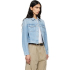 Citizens of Humanity Blue Charisse Shrunken Denim Jacket