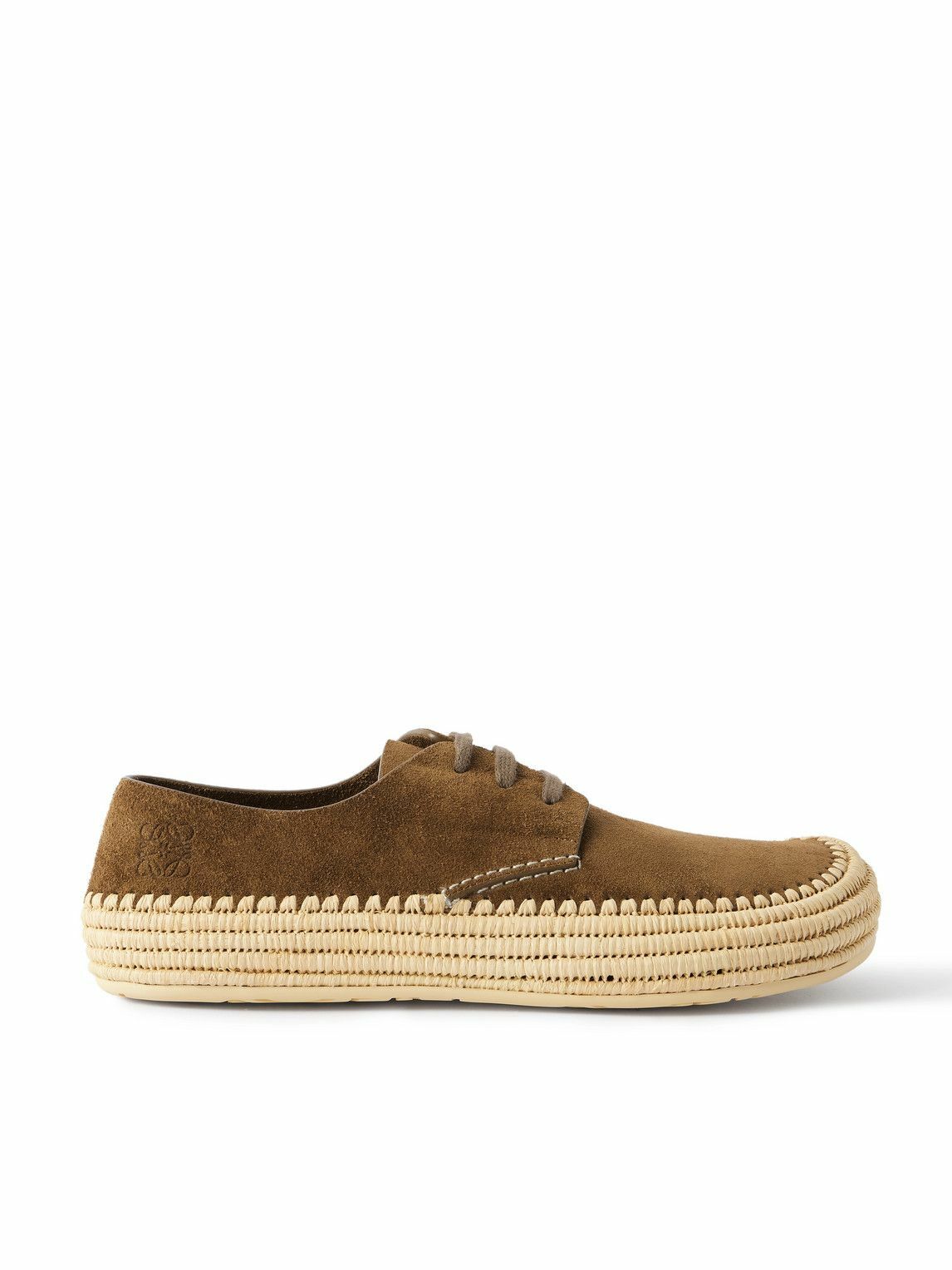 LOEWE - Rio Suede Espadrilles - Brown