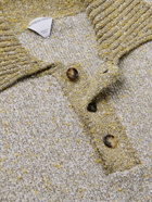 Bottega Veneta - Oversized Bouclé Ribbed-Knit Polo Shirt - Neutrals