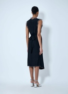 Maison Margiela Lace Trim Midi Dress