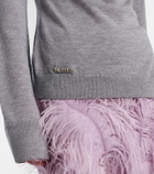 The Attico Virgin wool turtleneck sweater